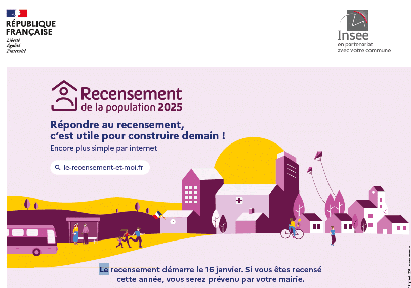 Recensement de la population en 2025