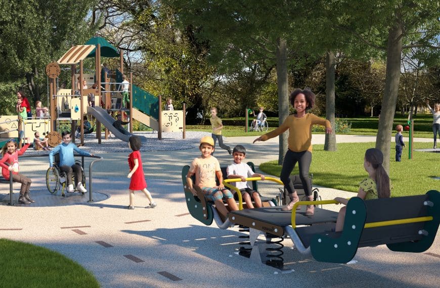 Une nouvelle aire de jeux à Beautour : inclusive et durable